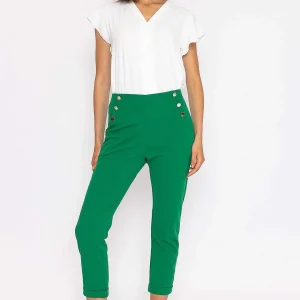 Pala D'oro High Waist Trousers In Green*Women Jeans & Trousers