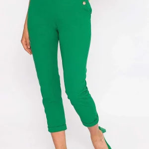 Pala D'oro High Waist Trousers In Green*Women Jeans & Trousers