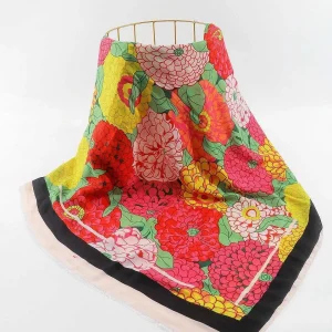 SOUL Accessories Hydrangea Print Scarf In Pink* Accessories