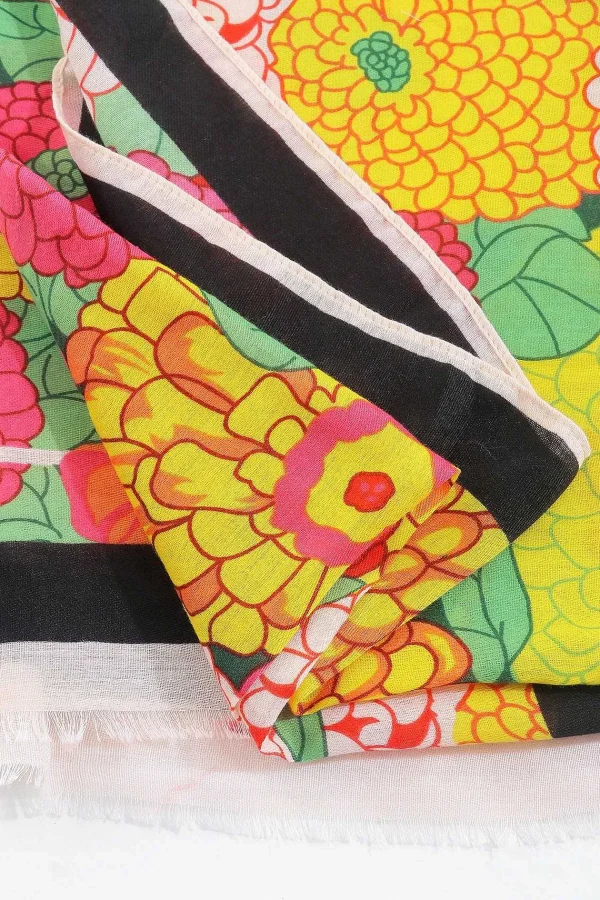 SOUL Accessories Hydrangea Print Scarf In Pink* Accessories