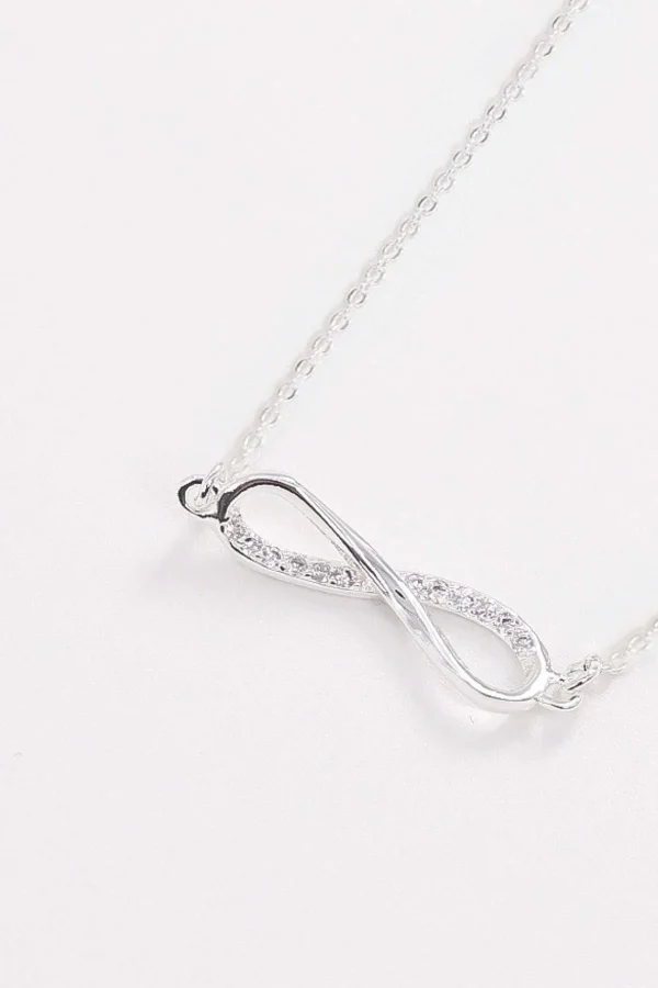 Cherish Infinity Necklace In Silver* Teenager