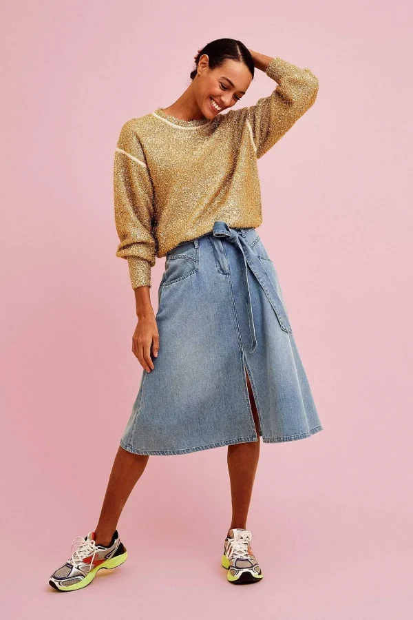 Cks Fashion Inoa Midi Denim Skirt*Women Skirts & Shorts