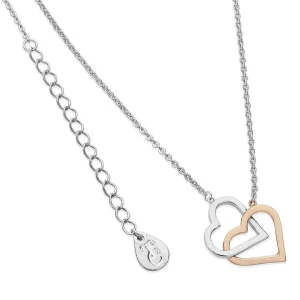 Tipperary Crystal Jewellery Interlinked Two Tone Heart* Necklaces
