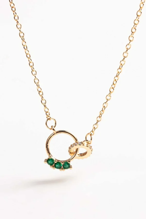 Joularie Interlocking Rings Pendant* Necklaces