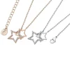 Tipperary Crystal Jewellery Interlocking Star Pendant In Rose Gold* Boxed Gifts