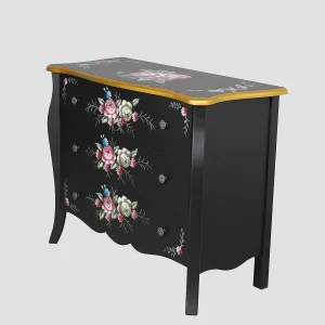 Carraig Donn HOME Isabel Black 3 Drawer Cabinet* Homeware
