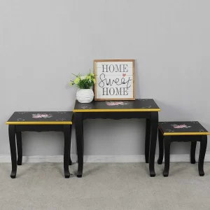 Carraig Donn HOME Isabel Black Nest Of Tables* Homeware