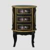 Carraig Donn HOME Isabel Round Black 3 Drawer Cabinet* Homeware