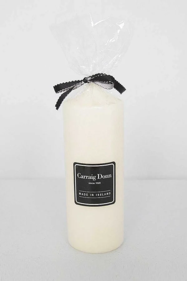 Carraig Donn HOME Ivory Pillar Candle 21Cm* Homeware