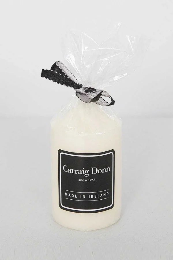 Carraig Donn HOME Ivory Pillar Candle 11Cm X 7Cm* Homeware