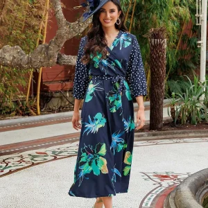 Pala D'oro Jacqueline Midi Dress In Navy*Women Dresses & Jumpsuits