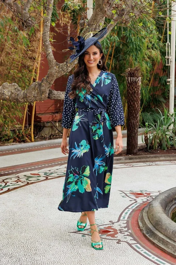 Pala D'oro Jacqueline Midi Dress In Navy*Women Dresses & Jumpsuits