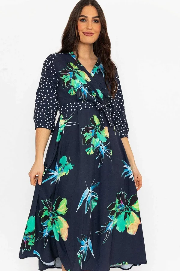 Pala D'oro Jacqueline Midi Dress In Navy*Women Dresses & Jumpsuits