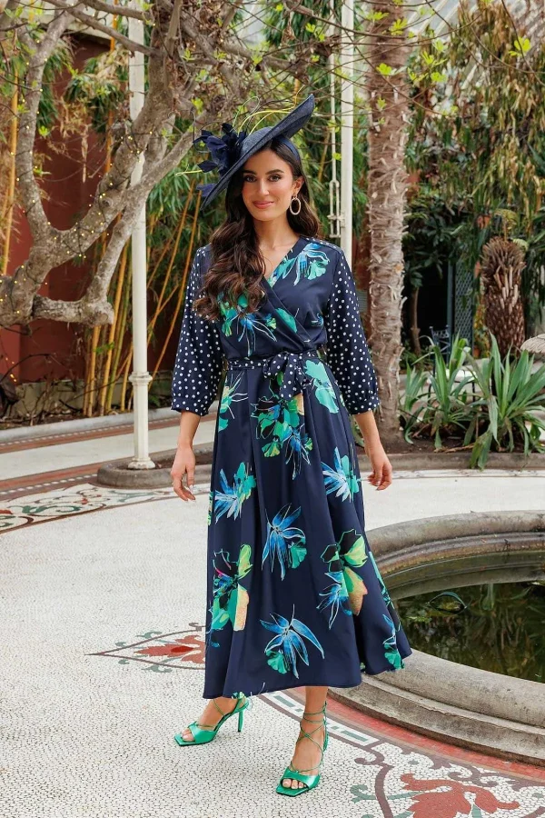 Pala D'oro Jacqueline Midi Dress In Navy*Women Dresses & Jumpsuits