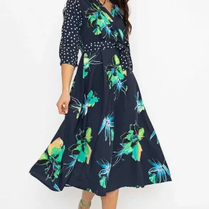 Pala D'oro Jacqueline Midi Dress In Navy*Women Dresses & Jumpsuits