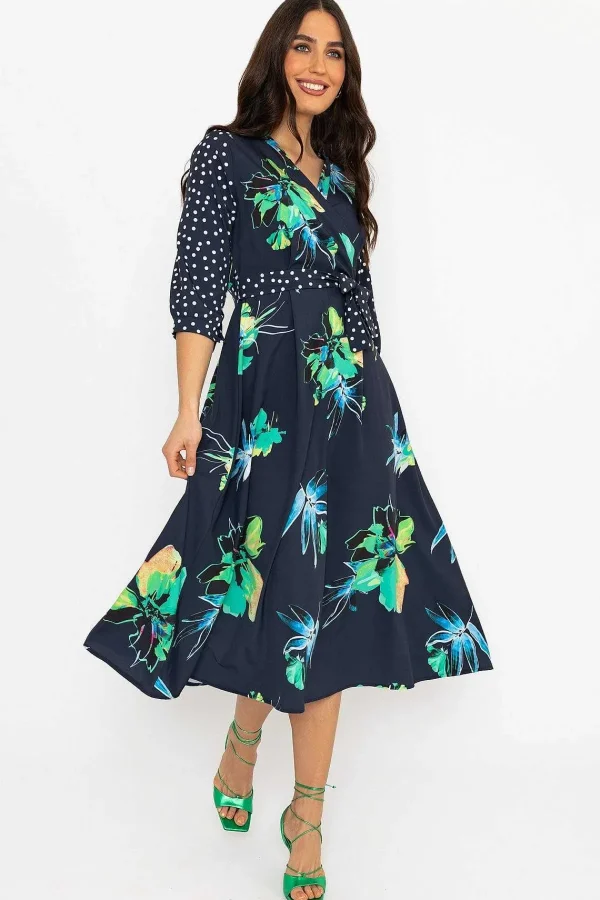 Pala D'oro Jacqueline Midi Dress In Navy*Women Dresses & Jumpsuits