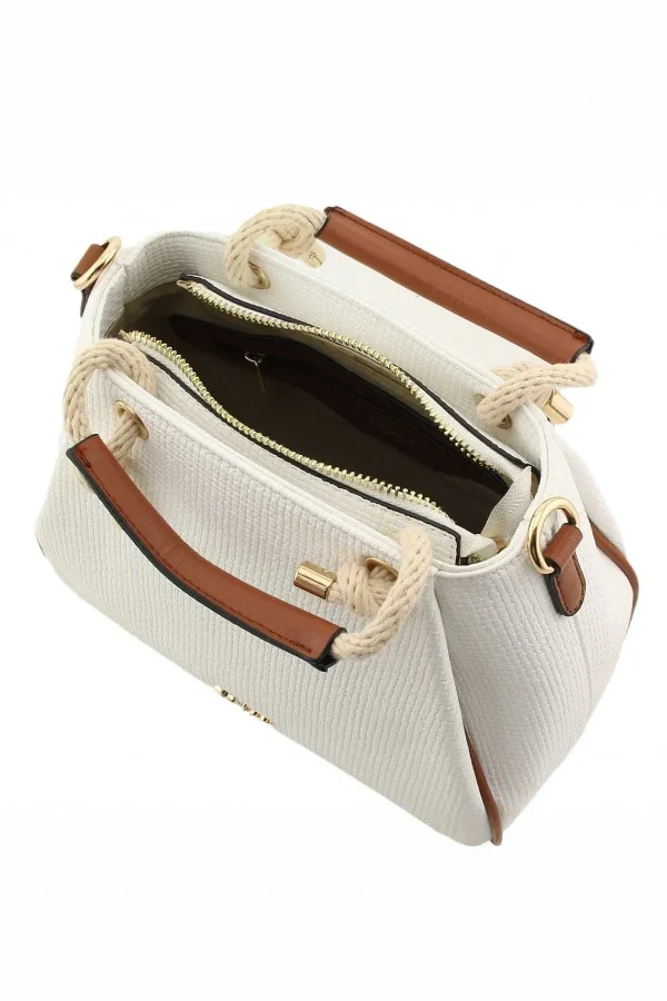 Dice Jade Midi Rope Grab Bag In White* Accessories
