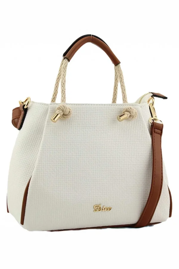 Dice Jade Midi Rope Grab Bag In White* Accessories