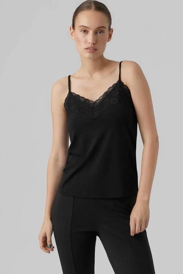 Vero Moda Jade Milla Singlet Top In Black*Women Tops & Blouses
