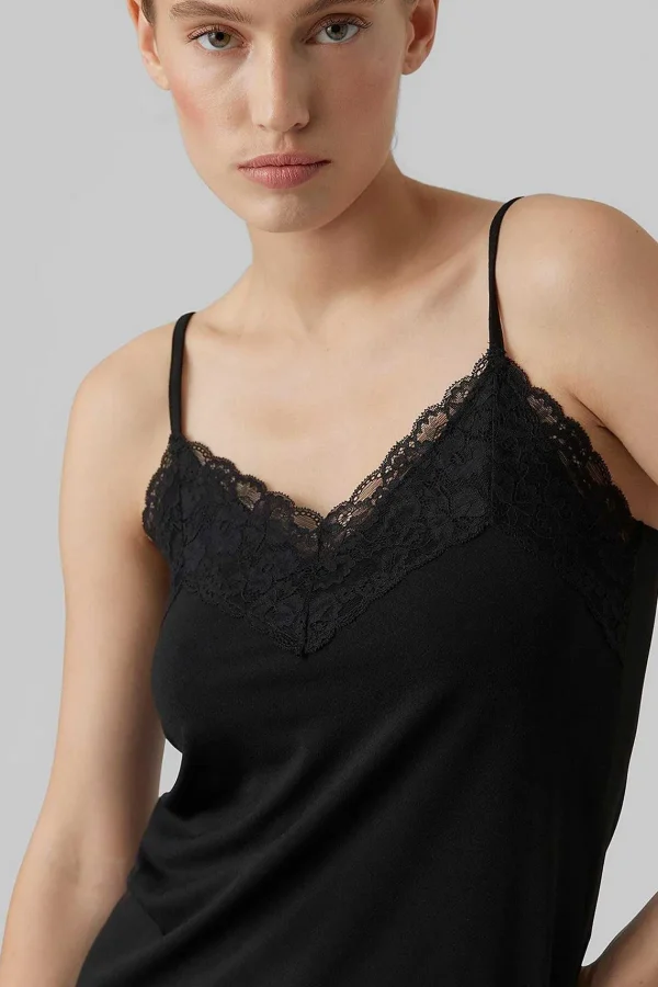 Vero Moda Jade Milla Singlet Top In Black*Women Tops & Blouses