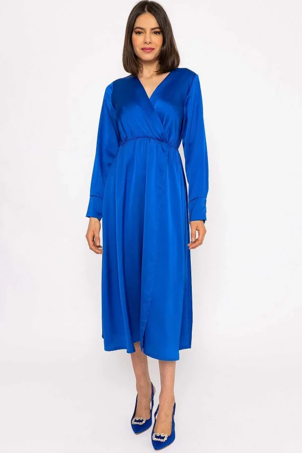 Pala D'oro Jayne Blue Midi Dress* Sale Dresses