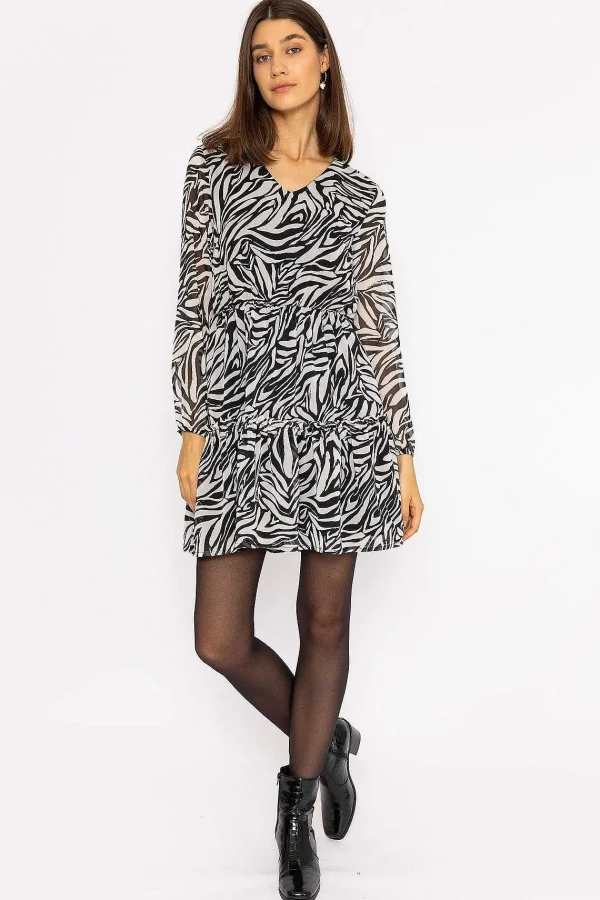 Rowen Avenue Jessie Dress In Zebra Print*Women Dresses & Jumpsuits