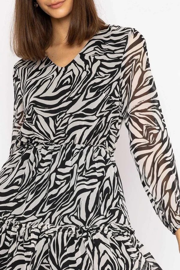 Rowen Avenue Jessie Dress In Zebra Print*Women Dresses & Jumpsuits
