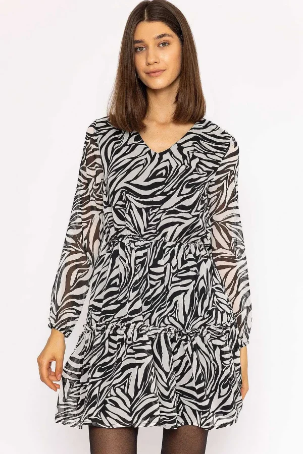 Rowen Avenue Jessie Dress In Zebra Print*Women Dresses & Jumpsuits