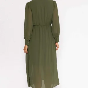 Pala D'oro Jodie Midi Dress In Khaki* Sale Dresses