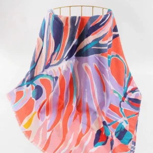 SOUL Accessories Jungle Leave Scarf In Coral* Accessories