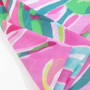 SOUL Accessories Jungle Leave Scarf In Pink* Accessories