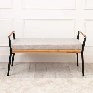 Carraig Donn HOME Juno Oak Upholstered Bench* Homeware