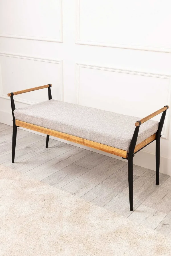 Carraig Donn HOME Juno Oak Upholstered Bench* Homeware