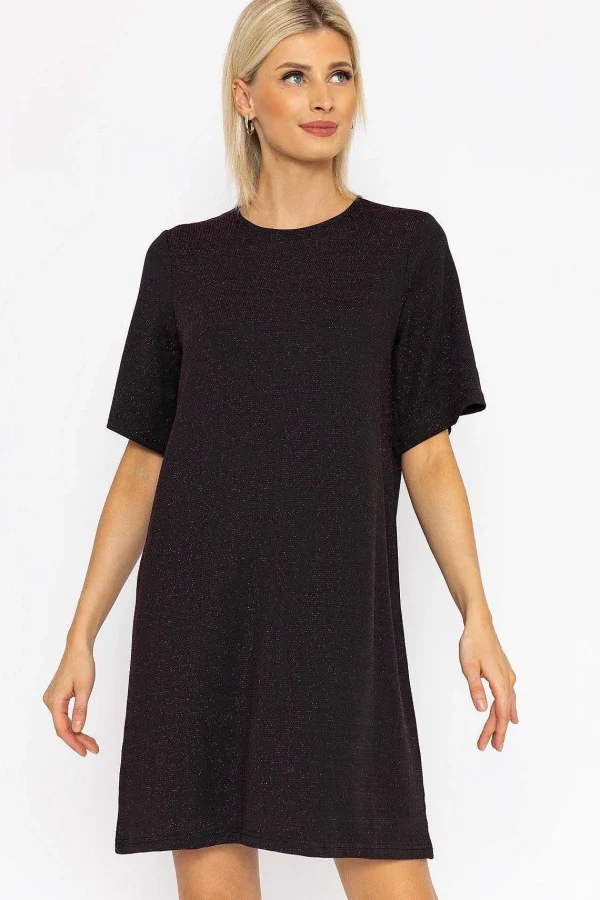 Vero Moda Kanva Oversized Tee Dress In Pink Lurex*Women Dresses & Jumpsuits