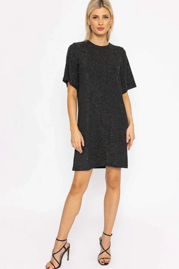 Vero Moda Kanva Oversized Tee Dress In Silver Lurex*Women Dresses & Jumpsuits