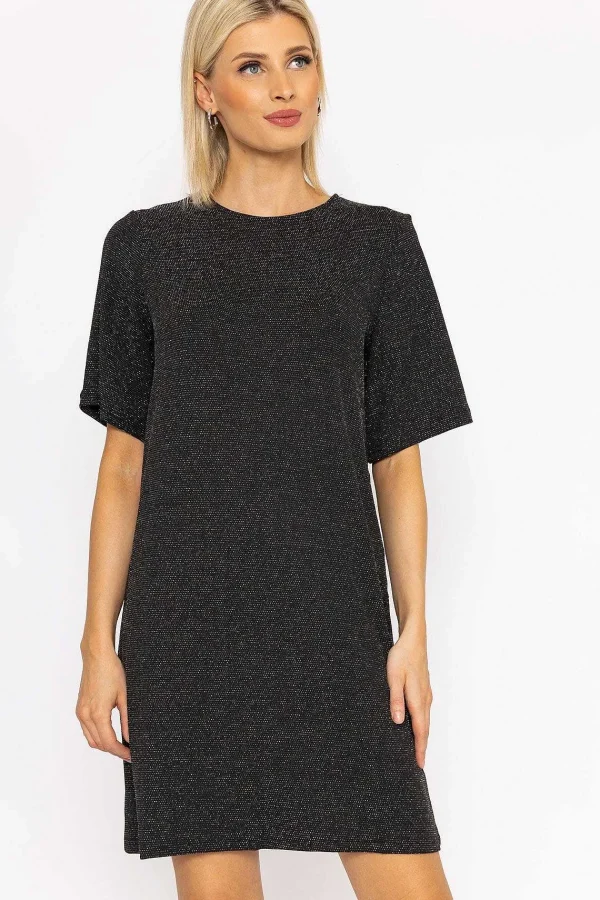 Vero Moda Kanva Oversized Tee Dress In Silver Lurex*Women Dresses & Jumpsuits