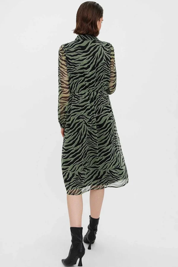 Vero Moda Kaya Shirt Dress In Green Print*Women Dresses & Jumpsuits