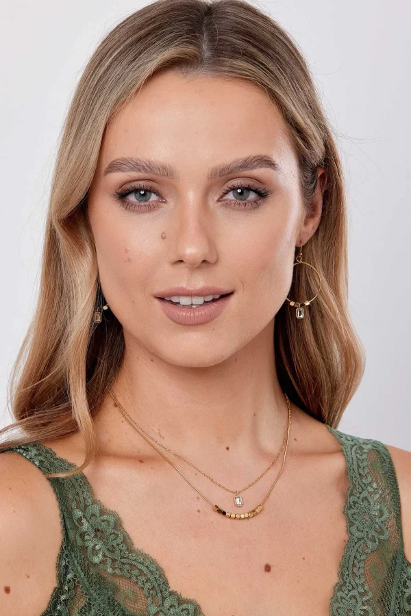 Knight & Day Keilani Clear Stone Earrings* Special Offers
