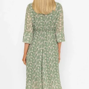 Pala D'oro Kerry Midi Dress In Khaki Print*Women Dresses & Jumpsuits