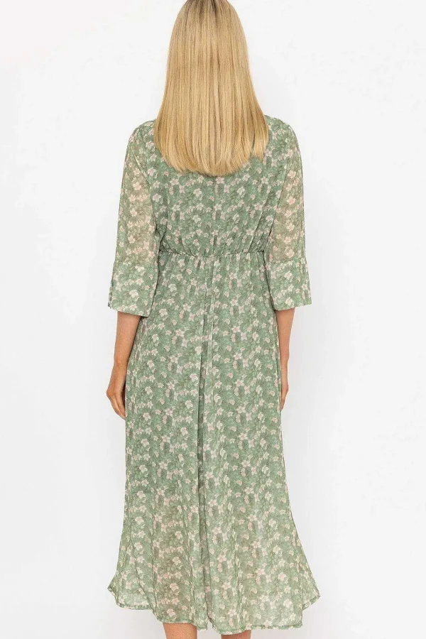 Pala D'oro Kerry Midi Dress In Khaki Print*Women Dresses & Jumpsuits