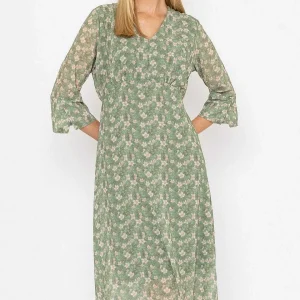 Pala D'oro Kerry Midi Dress In Khaki Print*Women Dresses & Jumpsuits