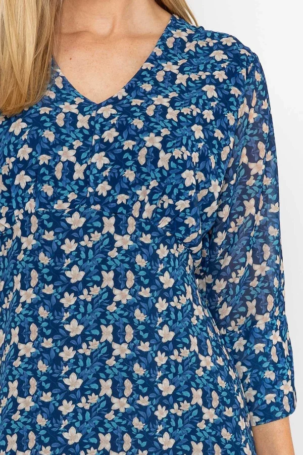 Pala D'oro Kerry Midi Dress In Navy Print*Women Dresses & Jumpsuits