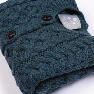Aran Woollen Mills Kids Aran Cardigan In Blue*Women Jumpers & Cardigans