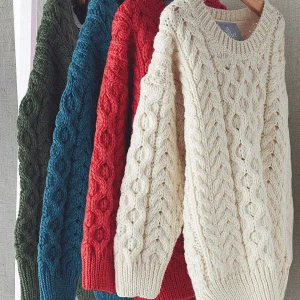 Aran Woollen Mills Kids Aran Jumper In Blue*Women Jumpers & Cardigans