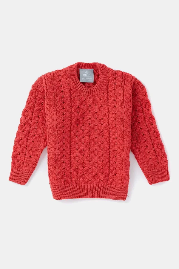 Aran Woollen Mills Kids Aran Jumper In Red*Women Jumpers & Cardigans
