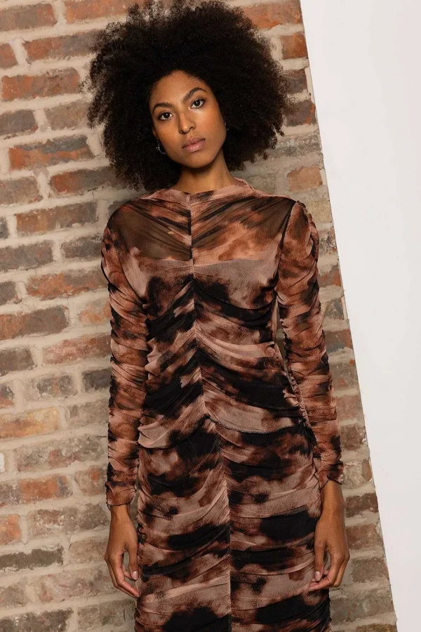 Pala D'oro Sport Kimora Top In Brown Print*Women Tops & Blouses