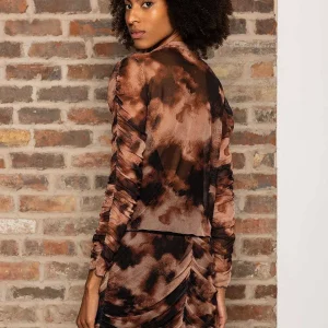 Pala D'oro Sport Kimora Top In Brown Print*Women Tops & Blouses