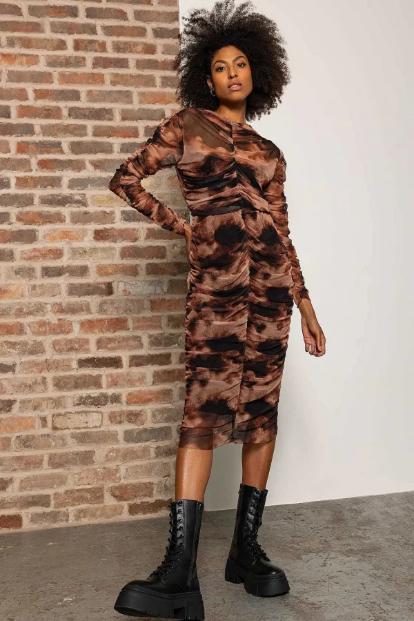 Pala D'oro Sport Kimora Top In Brown Print*Women Tops & Blouses
