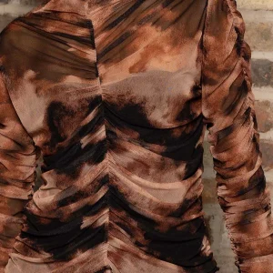 Pala D'oro Sport Kimora Top In Brown Print*Women Tops & Blouses