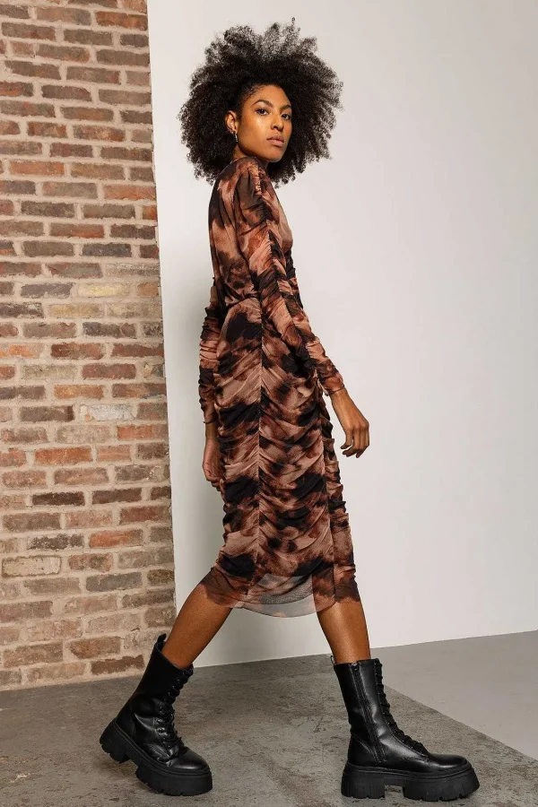 Pala D'oro Sport Kimora Top In Brown Print*Women Tops & Blouses
